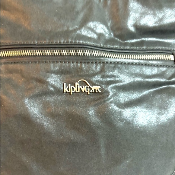 Kipling Gray Shoulder nlyon metallic Bag - Picture 6 of 7